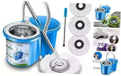 Simpli-Magic Spin Mop 4 Heads Included Basic Blue • $49.99