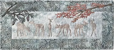 Mr Beneath The Boughs Kit 28.5 X 12.5 Hoffman Fabrics + Pattern Deer Applique • $68.99