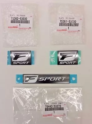 Lexus Oem Factory Fender And Trunk Lid F-sport Emblem Set 2014-2020 Is350 Is250 • $133.46