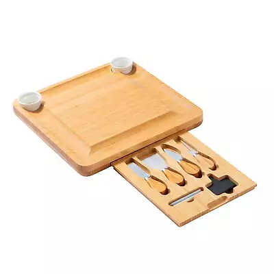 Better Homes & Gardens Bamboo Charcuterie Cheese Board Setwith Serving Utensils • $26.98