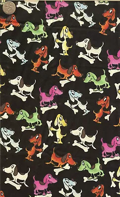 Oop!  Dachshund  On Black - Joann's . - Btfq - 18 X22  • $3.49