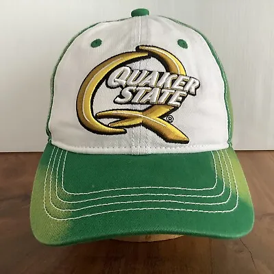 Quaker State Cap Raised Embroidery Snapback Hat NWOT Faded Green  • $9.49