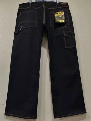 IRON HEART 817 Painter Denim Pants Jeans Men Size W 40 Dark Navy From Japan New • $715.33