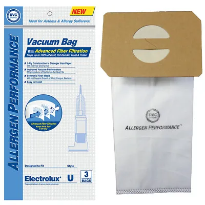 $11.21 • Buy Electrolux Vacuum Style U Synthetic Vacuum Paper Bag 3pk // 405170