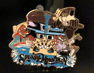 $19.98 • Buy Splash Mountain Brer Rabbit Fox Boat Fantasy Pin Zip-A-Dee-Lady Disney’s Ride