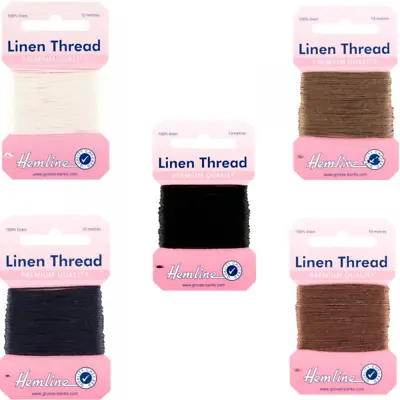 Hemline 10m Linen Sewing Thread Premium Quality Upholstery Canvas Yarn • £3.20