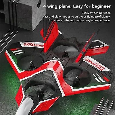 (2 Battery) RC Jet Plane 3 Speed RC Airplane Drone 4 Fixed Wing One • $56.31