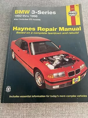 Haynes Repair Manual BMW 3 Series 1992-1998 Includes Z3 Models Car Repair 18021 • $9.99