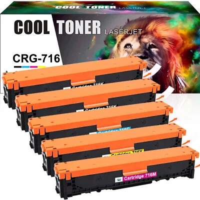 5x CRG-716 Toner Cartridge For Canon I-Sensys MF8030CN MF8080CW LBP5050 LBP5050N • £49.99