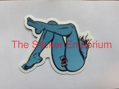 Vintage Santa Cruz Classic Skateboard Sticker Screaming Mouth Lips Hand Decal • $6.95