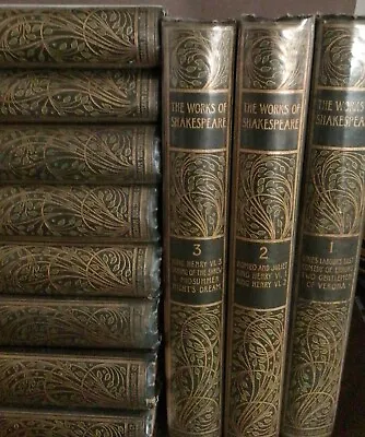 The Henry Irving Shakespeare-Talwin Morris Covers - Gresham- 14 Vols Full Set. • £195