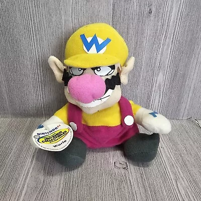 Vintage 1997 BD&A Nintendo Mario 64 Wario Bean Bag Plush Doll W/Hang Tag • $35