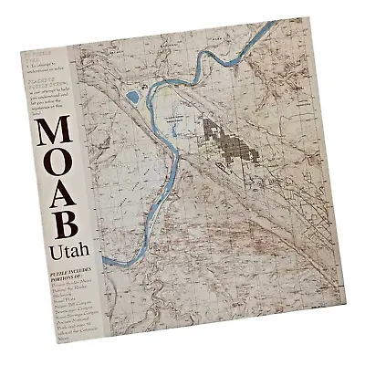 Vintage Moab Utah Topographic Map Jigsaw Puzzle Places To Puzzle Over 1997  • $45