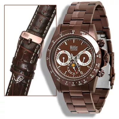 Wohler Hegel Mens Automatic Luxury Brown Ip Ss Watch New $1495  • $135
