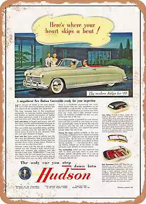 METAL SIGN - 1949 Hudson Convertible 2 Vintage Ad • $21.95