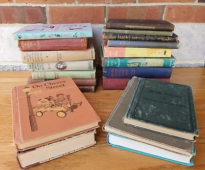 Lot Of 5 Antique Or Old Vintage Books Mixed Color Random Hardcover Collection • $19.98