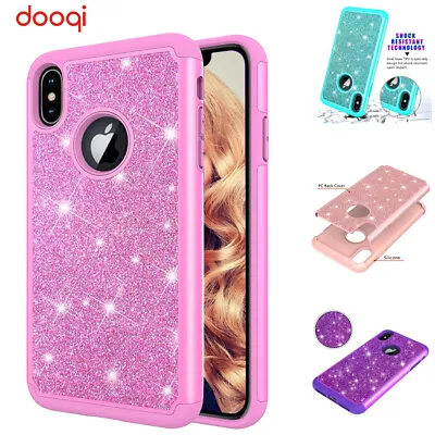 For Apple IPhone XS/X/XR/XS Max/7 8 Plus Bling Shining Powder Sequins Case Cover • $8.99