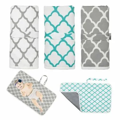 Newborn Baby Portable Foldable Washable Travel Nappy Diaper Changing Mat Pads UK • £5.69