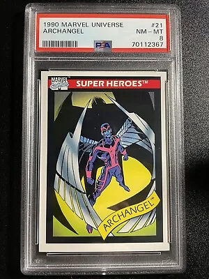 1990 Impel Marvel Universe #21 Archangel PSA 8 NM-MT • $15