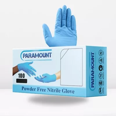 PARAMOUNT® 5Mil Exam Nitrile Gloves Powder Free Blue Color • $11.99