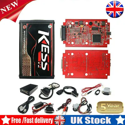 £83.89 • Buy Red Car For KESS V2 V5.017 ECU Tuning Full Kit EU Master Online No Token Limit