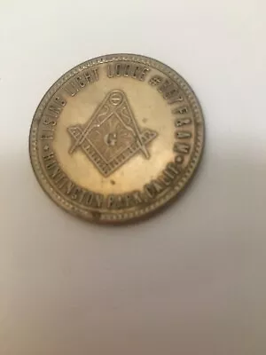 Masonic Coin Token Rising Light Lodge 397 1908-1958 Huntington Park CA Rare HTF • $32.99