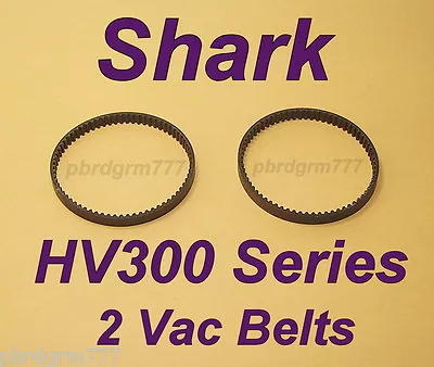 $6.94 • Buy 2 Shark Vacuum Belts HV300 Series HV301, HV302, HV305, HV308 Rocket Floor Brush