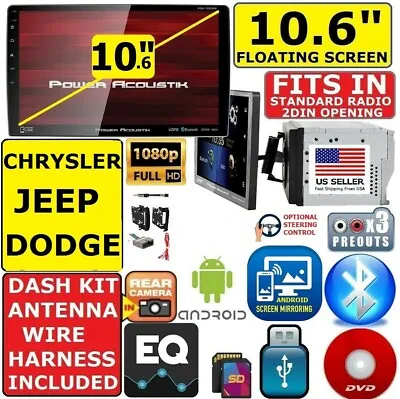 Chrysler Jeep Dodge 10.6  Bluetooth Cd/dvd Sd Usb Car Radio Stereo Package • $505.81