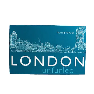 London Unfurled By Matteo Pericoli 37-Foot Accordion Drawing Hardcover Book • £13.50