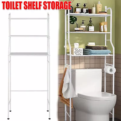 3-Tiers Over Toilet Shelf Bathroom Rack Laundry Washing Machine Storage Shelves • $30.99