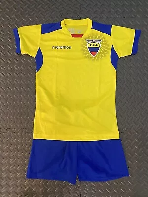 Ecuador National Team Yellow Kids Soccer Set Jersey Shorts Shirt Futbol • $45