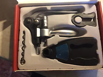 £9.90 • Buy Wine Bottle Opener  Gift Set Lever-arm Rabbit Ear  Corkscrew