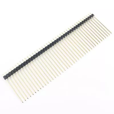 2Pcs 2.54mm Pitch 1x40 Pin 40 Pin Male Single Row Straight Header Strip L= 30mm • $1.09