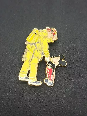 Disney Mickey Shaking Hands With A Firefighter Fireman Firestorms Tribute Pin • $20.69