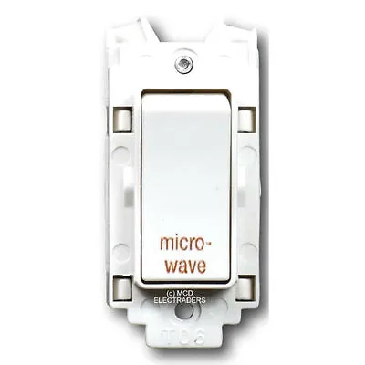 Crabtree 4460/MW Grid Switch 20a DP Marked  Micro-wave  • £8.30