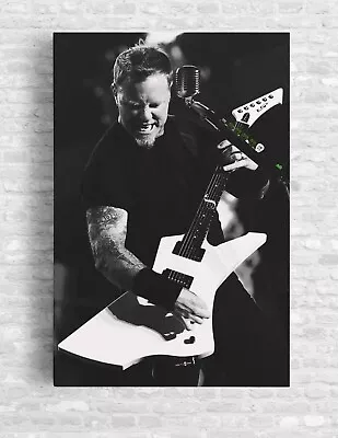 Metallica James Hetfield Hammett Master Of Puppets Canvas Wall Art Print Art • £29.99