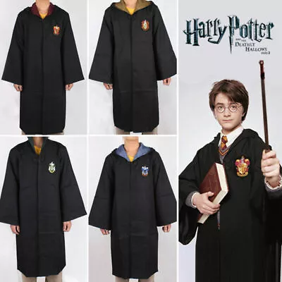  Harry Potter Gryffindor Ravenclaw Slytherin Hufflepuff Robe Cloak Costume Prop • $32.80