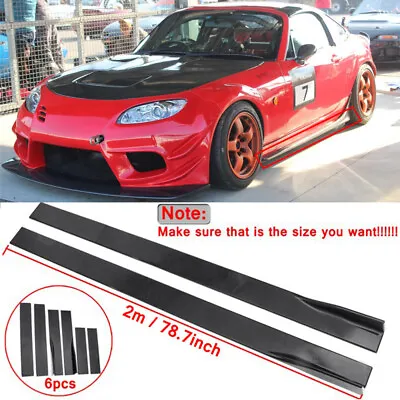 78.7  Side Skirts Extension Rocker Panel Body Kits For 90-97 Mazda Miata NA MX5 • $75.02