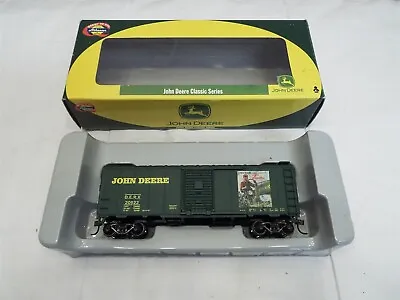 John Deere 40' Boxcar HO Rolling Stock Athearn Train Box Car Tractor Farm 20922 • $39.99