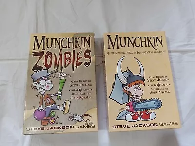 Munchkin & Munchkin Zombies Lot / Bundle Of 2 Games (Includes All Pieces) • $29.99