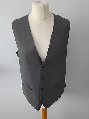 Men's Blazer Grey  Mix  V Neck  Waistcoat Vest  Size 40 Medium • £13.95