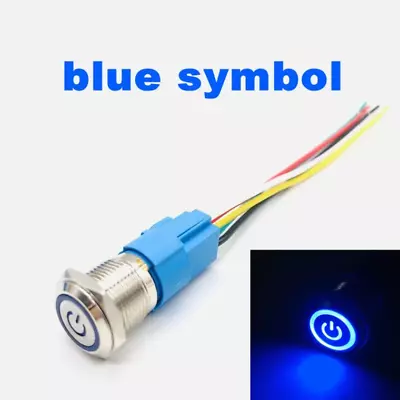 Push Button Switch 12mm/16/19/22mm Metal LED Light Momentary Latching Waterproof • $3.59