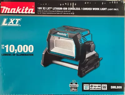 Makita DML809 18 Volt LXT Cordless/Corded Work Light 10000 Lumens NEW In Box • $239