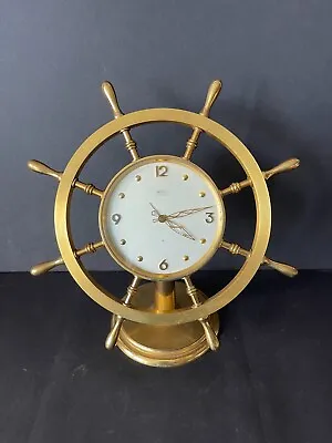 Tiffany & Co Rare Swiss Vintage Angelus 15 Jewels Boat Wheel  Clock • $788.88