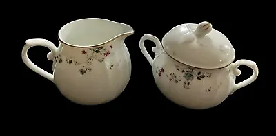 Mikasa Hastings L9710 Creamer And Sugar Bowl With Lid Set Excellent • $24.99