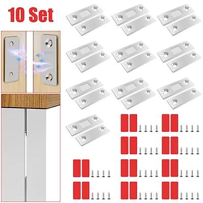 10 Sets Ultra-thin Invisible Punch-Free Magnetic Door Cabinet Stoppers Latches • $10.98
