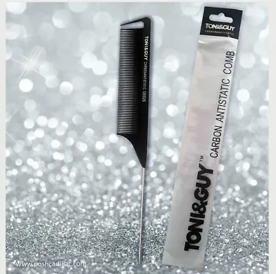 £3.45 • Buy TONI&GUY Black Professional Hairdressing Metal Pin Tail Hair Exten Toothed Comb