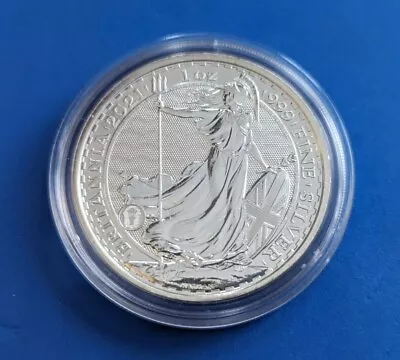 1oz Silver Britannia .999 1 Ounce Fine Silver Bullion Coin 2021 (2) • £28