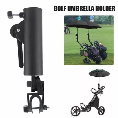 $16.23 • Buy Golf Cart Umbrella Holder Adjustable Golf Trolley Umbrella Stand Clip Bracket AU