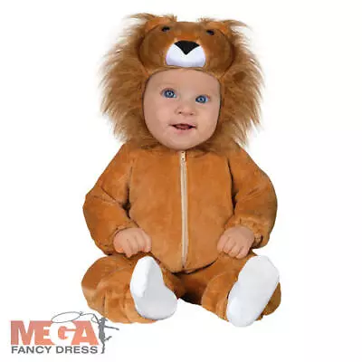 Baby Lion Kids Fancy Dress Storybook Zoo Animal Boys Girls Toddler Book Costume • £18.99